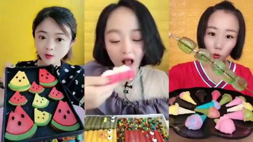 吃瓜糖子小姐姐小视频,甜蜜瞬间，魅力四溢